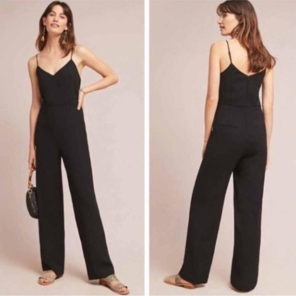 Anthropologie The Essential Jumpsuit Classic Old Money Elegant NWT 🖤